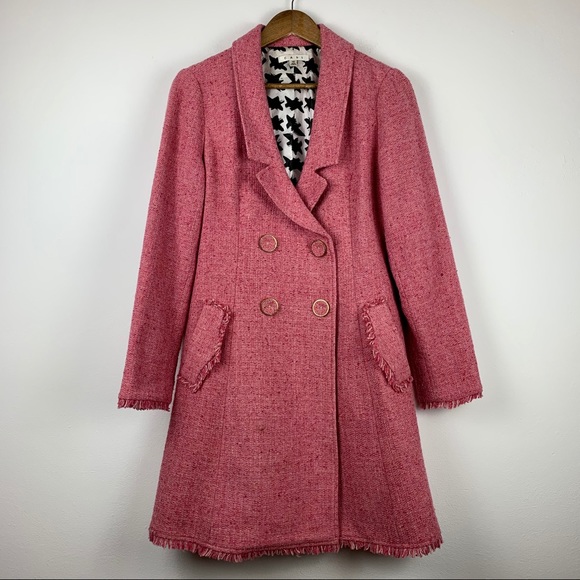 CAbi Jackets & Blazers - Cabi Wool Tweed Double Breasted Long Coat size 10